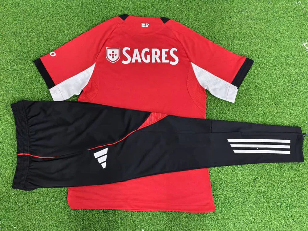 Conjunto benfica calça e camisola vermelha 2025/26 - LANÇAMENTO