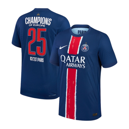 Paris Saint-Germain FC (PSG) Home Jersey, Special Champions League 24/25 Fan Edition