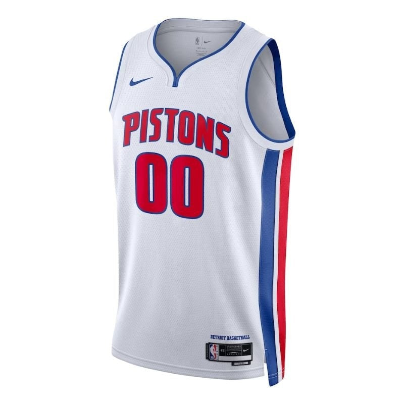 Camiseta unisex de la NBA blanca de los Detroit Pistons 22/23 - Edición Asociación