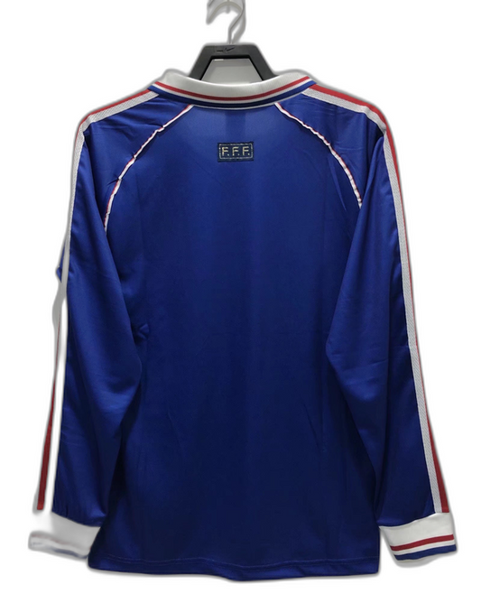 France 1998 I Home Jersey - Long Sleeve Retro Version