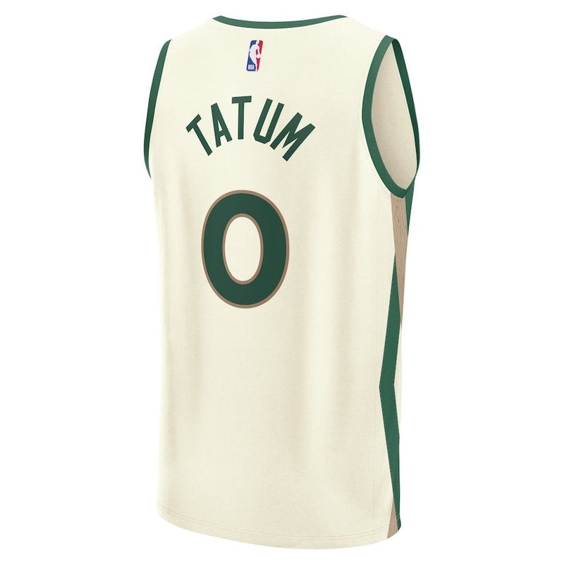 Camiseta de la NBA Jayson Tatum, Boston Celtics, Fanatics Branded 23/24 Fast Break - Blanca - Edición Ciudad