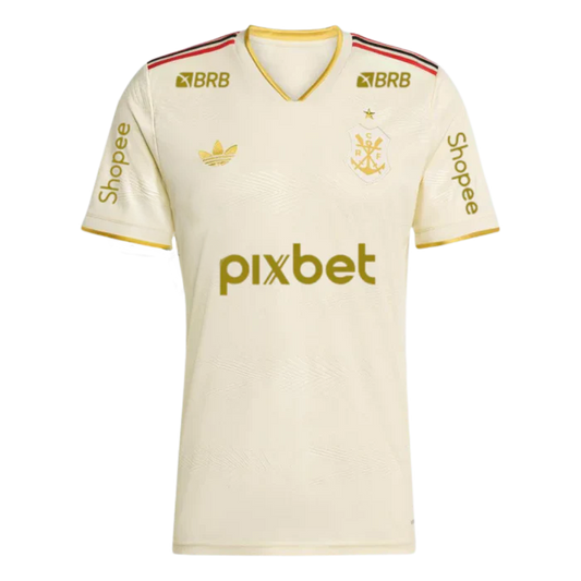 Manto Flamengo Jogo 3 2025/26 – Fan version All Sponsor #8 Saúl