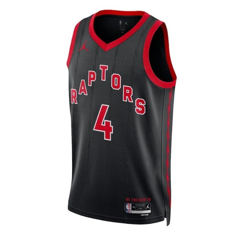 Camiseta de la NBA de Scottie Barnes de los Toronto Raptors 2023 - Edición Statement - Negra