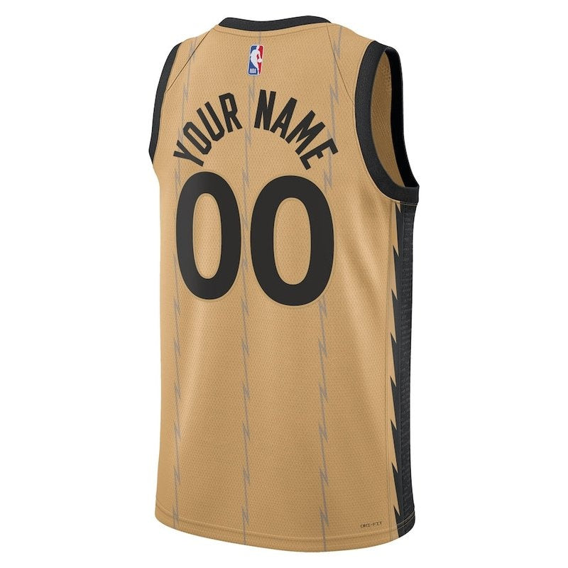 Camiseta unisex de la NBA de los Toronto Raptors 23/24 - Dorada - Edición Ciudad