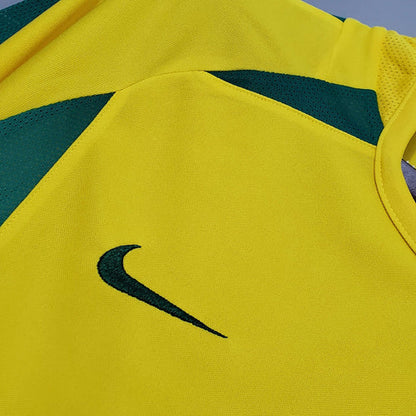 Brazil 2002 I Home Jersey - Retro Version