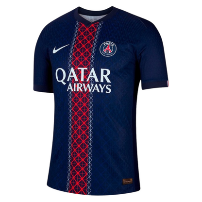 Camiseta local del Paris Saint-Germain FC (PSG) 25/26, versión para aficionados 