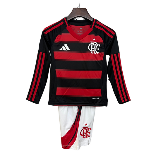 Flamengo Home Kit Long Sleeve 25/26 Kids