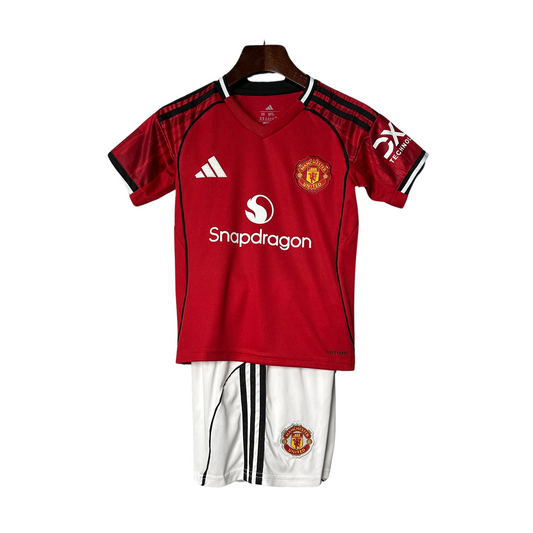 Manchester United Home 25/26 Children's Kit