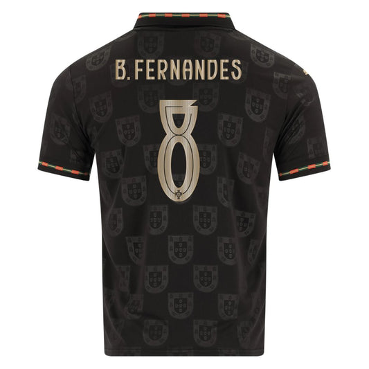 Portugal Fan Jersey Black Panther 2025/26 - #7 Ronaldo, #13 Eusebio, #8 B. Fernandes