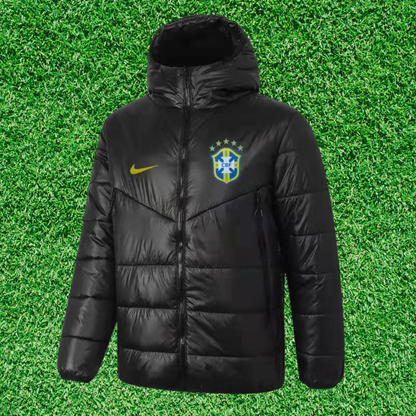 Black Brazil Jacket with Puffer Jacket