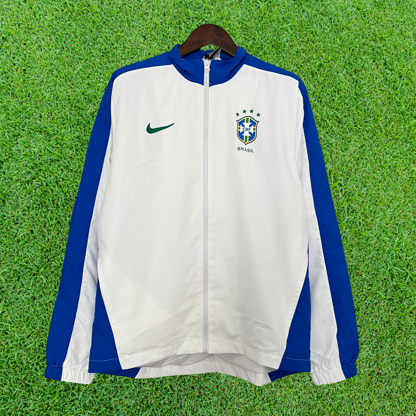 White Brazil Windbreaker