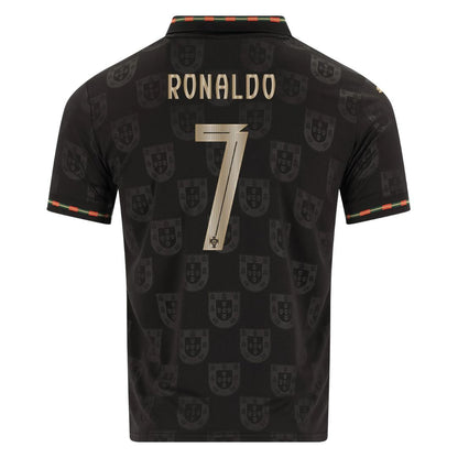 Portugal Fan Jersey Black Panther 2025/26 #7 Ronaldo