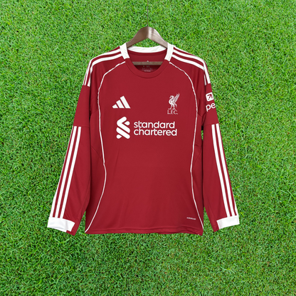 Liverpool FC Home Shirt 25/26 Long Sleeve 