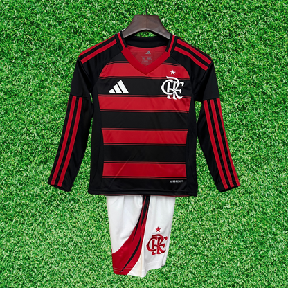 Flamengo Home Kit Long Sleeve 25/26 Kids