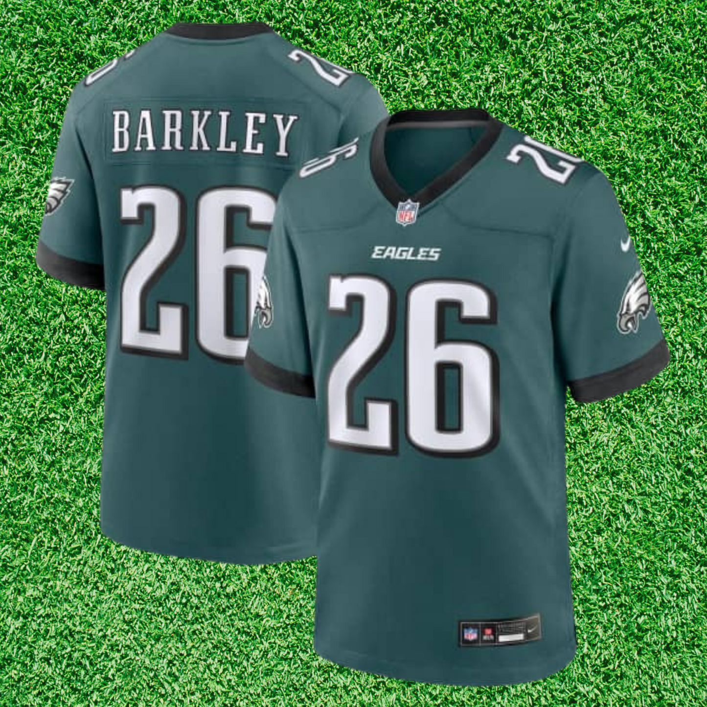 Eagles Jersey #26 Barkley Dark Green NFL 