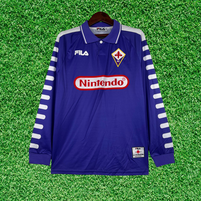ACF Fiorentina Home Shirt 98/99 Retro Long Sleeve