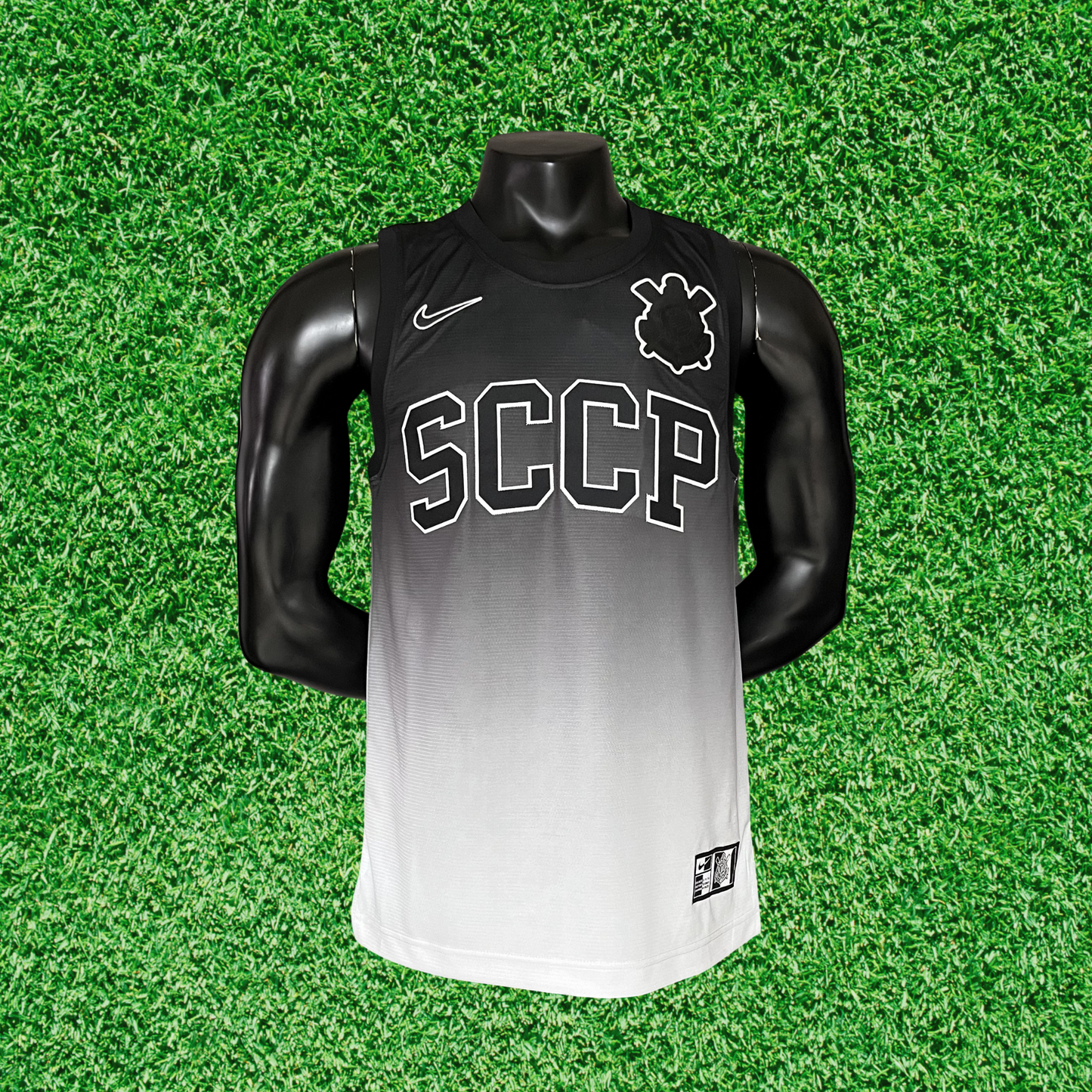 Camiseta blanca y negra del Corinthians 25/26, versión para aficionados 