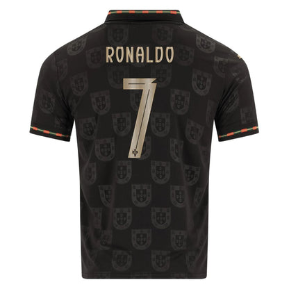 Portugal Fan Jersey Black Panther 2025/26 - #7 Ronaldo, #13 Eusebio, #8 B. Fernandes