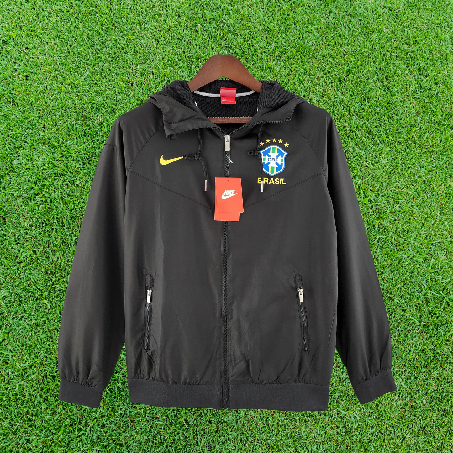 Brazil Black Windbreaker
