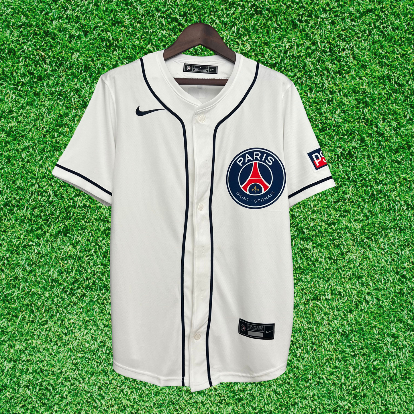 Camisa Paris Saint-Germain F.C (PSG) MLB Collab 25/26 Retrô