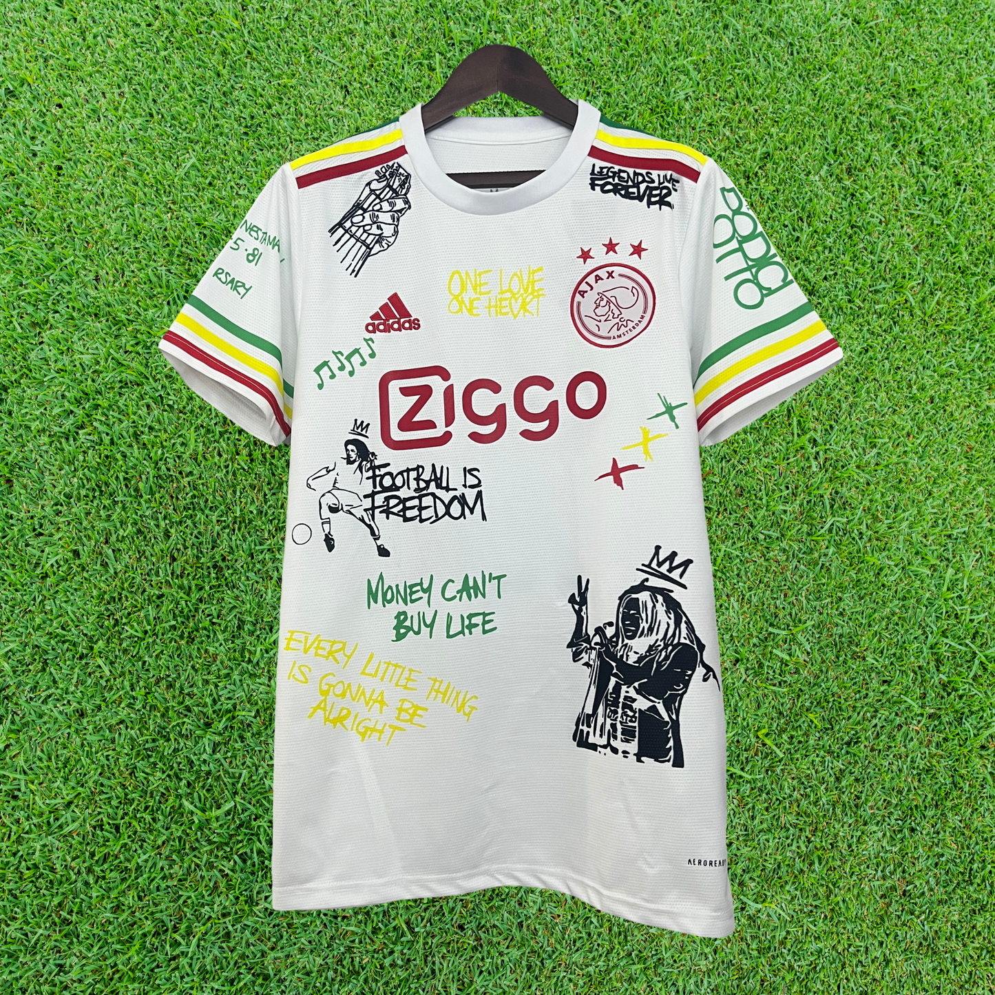 AFC Ajax Special Bob Marley Jersey 25/26 Fan Version