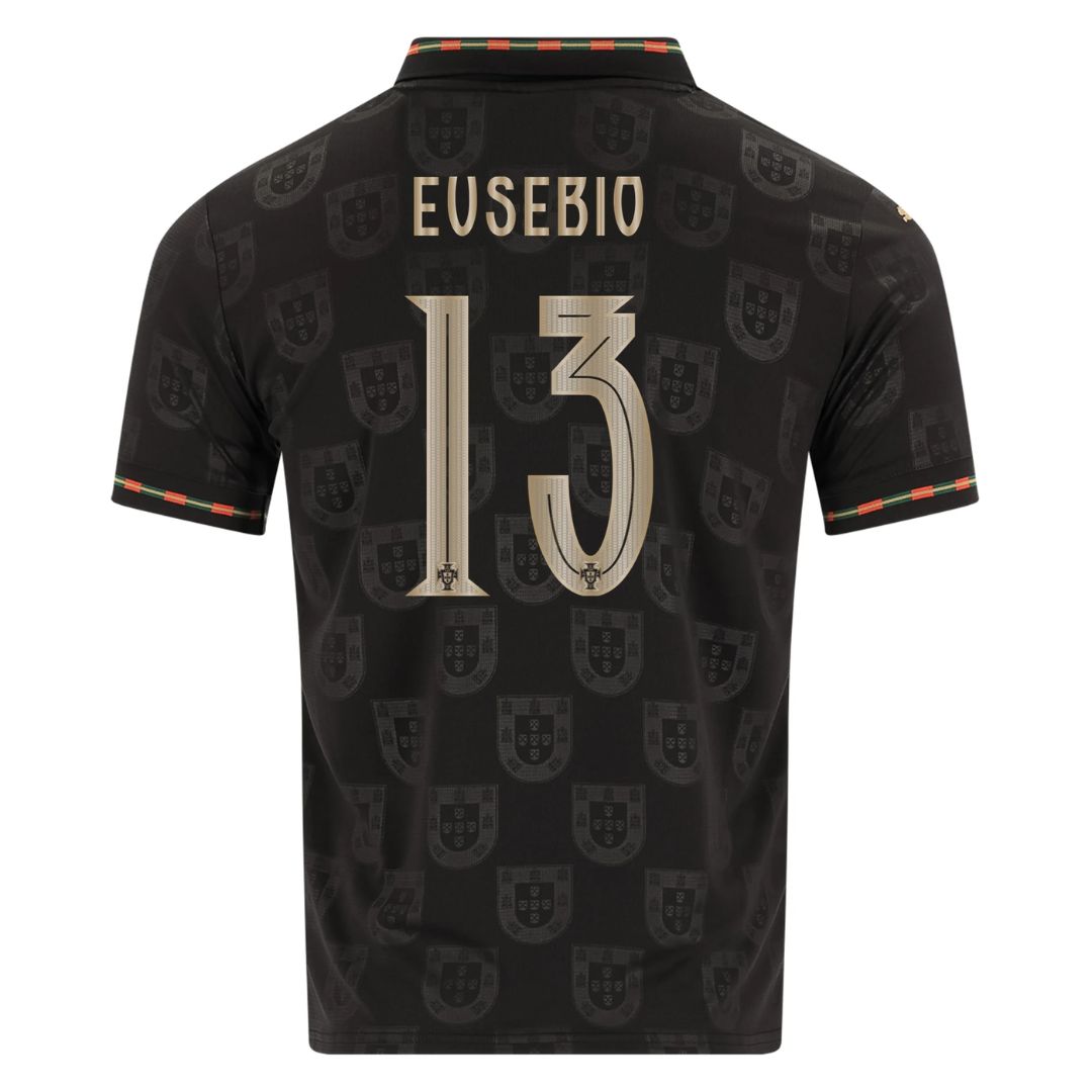 Portugal Fan Jersey Black Panther 2025/26 - #7 Ronaldo, #13 Eusebio, #8 B. Fernandes