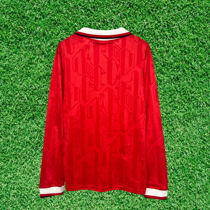 Camisa Manchester United I 92/94 Retrô Manga Longa