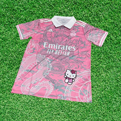 Real Madrid Special Edition Pink Dragon Jersey 25/26 Fan Version 