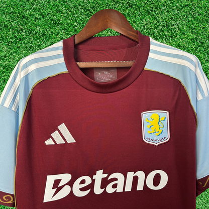 Camiseta local del Aston Villa 25/26, versión para aficionados 
