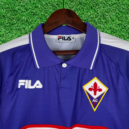 ACF Fiorentina Home Shirt 98/99 Retro Long Sleeve