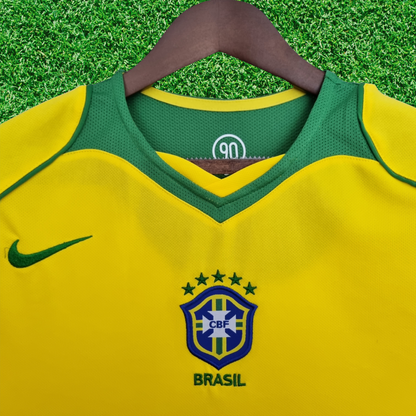 Brazil Home Jersey 2004 Retro 