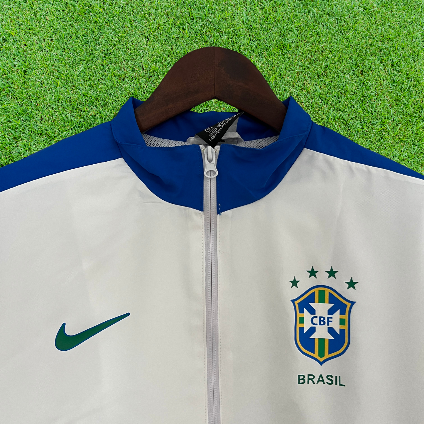 White Brazil Windbreaker
