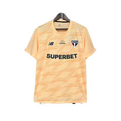 Sao Paulo 24/25 Training Jersey - Beige - All Sponsors - Fan Version