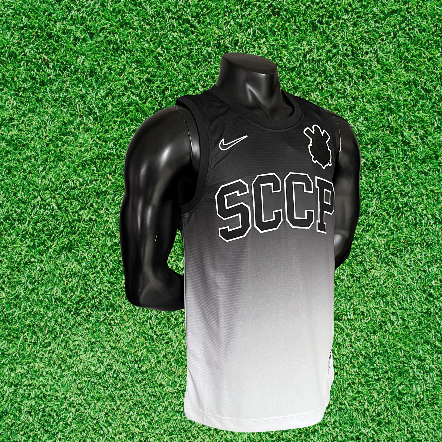 Camiseta blanca y negra del Corinthians 25/26, versión para aficionados 