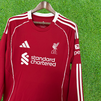 Liverpool FC Home Shirt 25/26 Long Sleeve 