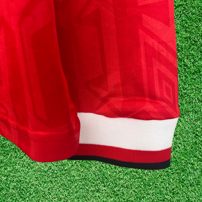 Camisa Manchester United I 92/94 Retrô Manga Longa