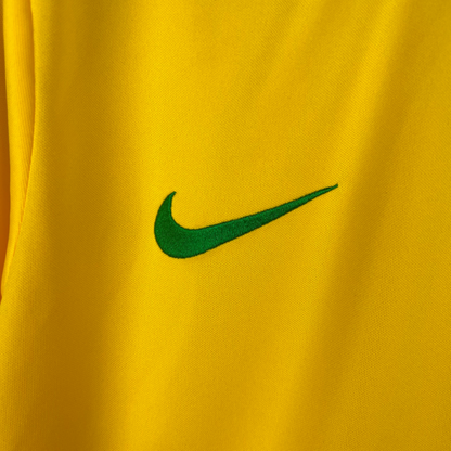 Brazil Home Jersey 1998 Retro Long Sleeve