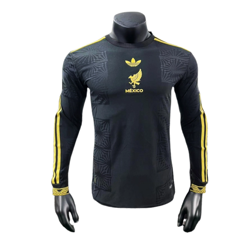 Mexico 25/26 Gold Cup Edition Jersey - Black - Long Sleeve