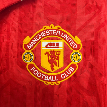 Camisa Manchester United I 92/94 Retrô Manga Longa