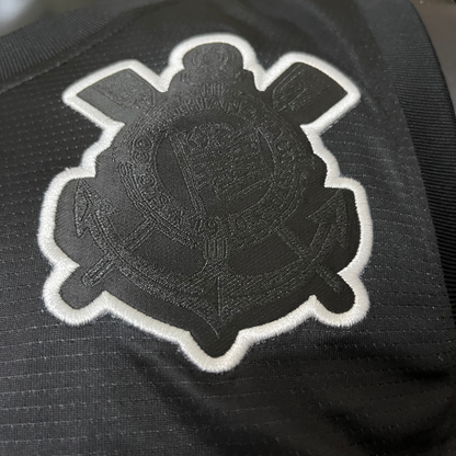 Camiseta blanca y negra del Corinthians 25/26, versión para aficionados 