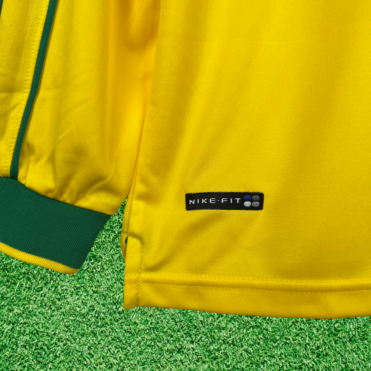 Brazil Home Jersey 1998 Retro Long Sleeve