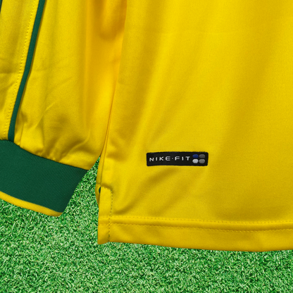 Brazil Home Jersey 1998 Retro Long Sleeve