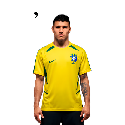 Brazil 2002 I Home Jersey - Retro Version