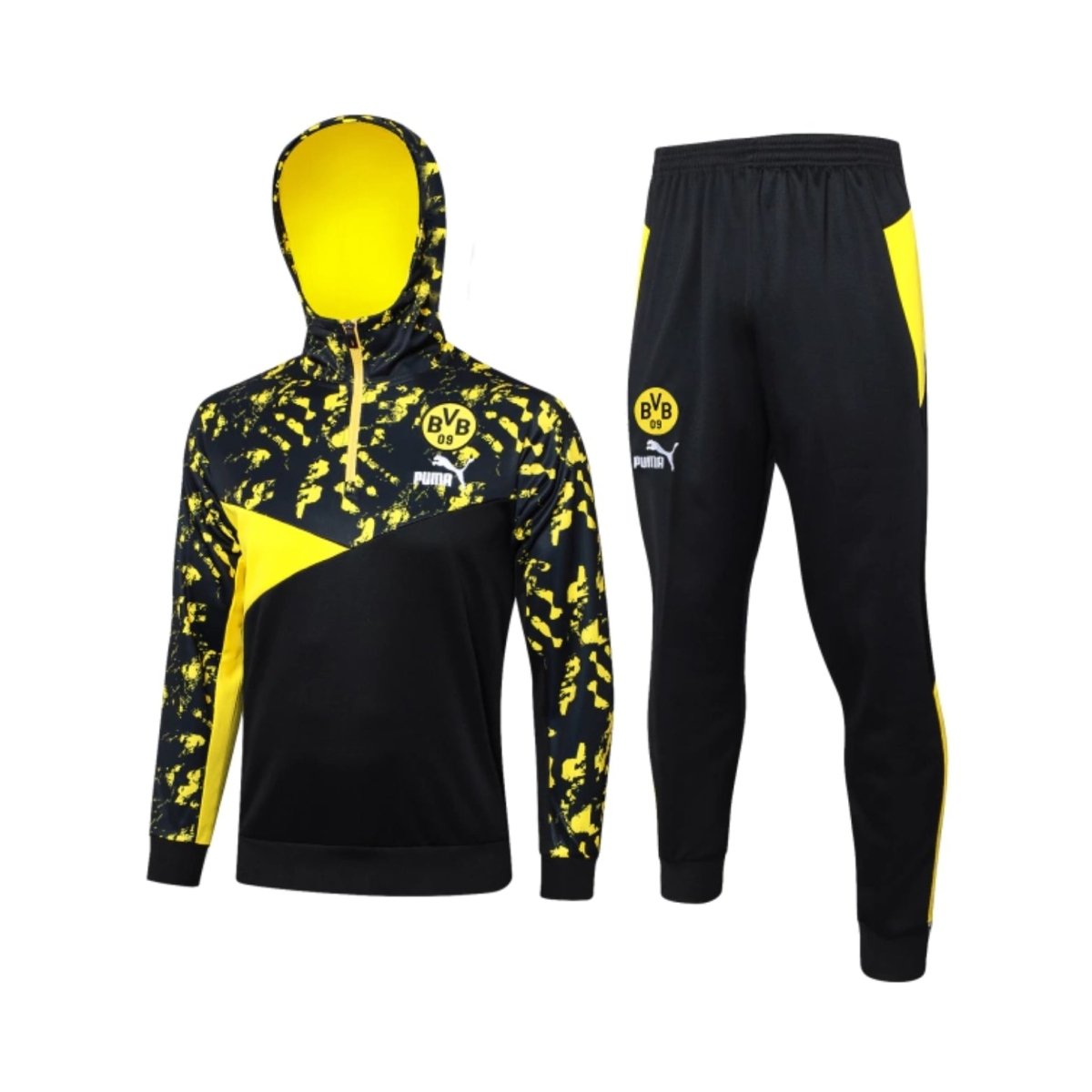 Borussia Dortmund 24/25 Tracksuit - Half Zip with Hood
