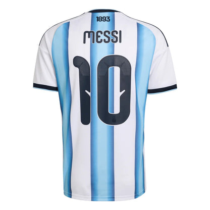 Kit Infantil Argentina Local Messi 10 Fan Jersey Camiseta Copa Mundial 2026