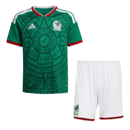 Kids Kit Mexico Home Fan Jersey Shirt 2026 World Cup