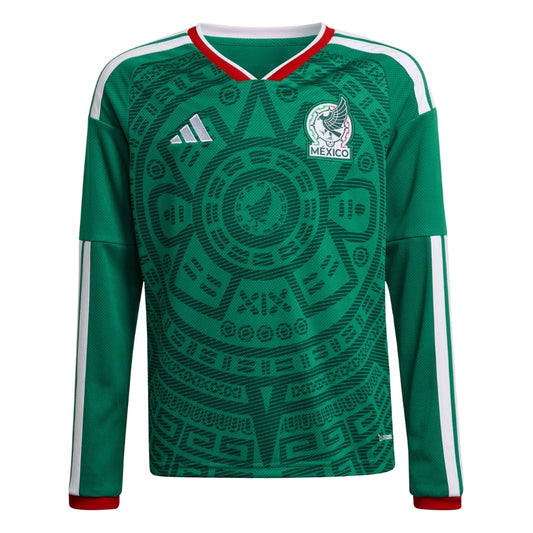 Kids kit Mexico Home Fan Jersey Long Sleeve Shirt 2026 World Cup