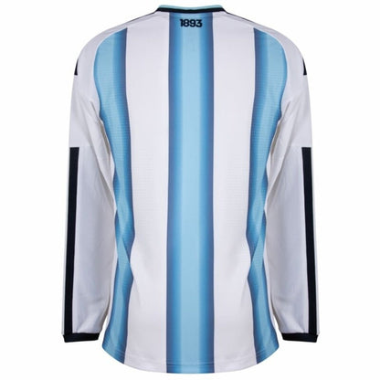 Camiseta de manga larga de local de Argentina para aficionado de la Copa Mundial 2026
