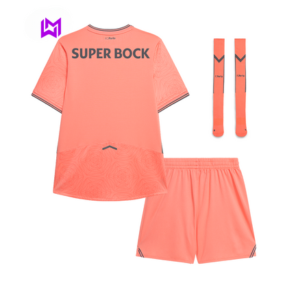 Conjunto Infantil Porto Alternativo Rosa 2025/26 - ÚLTIMAS UNIDADES! 🔥🐉