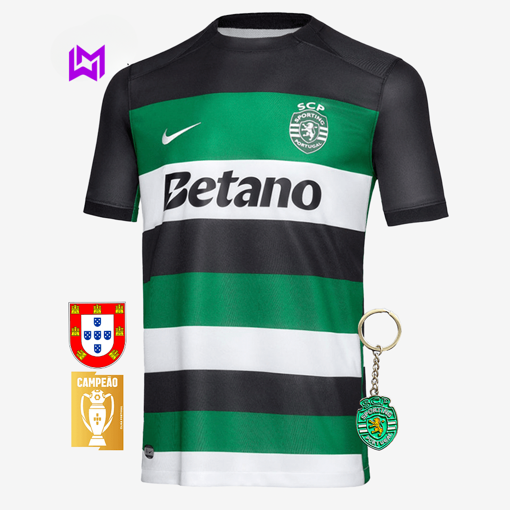 Camisola Sporting Principal 2024/25 - ÚLTIMAS UNIDADES! 🔥💚